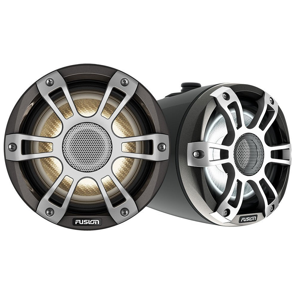 Fusion Signature Series 3i 6.5in Wake Tower CRGBW Speakers - Black | SendIt Sailing