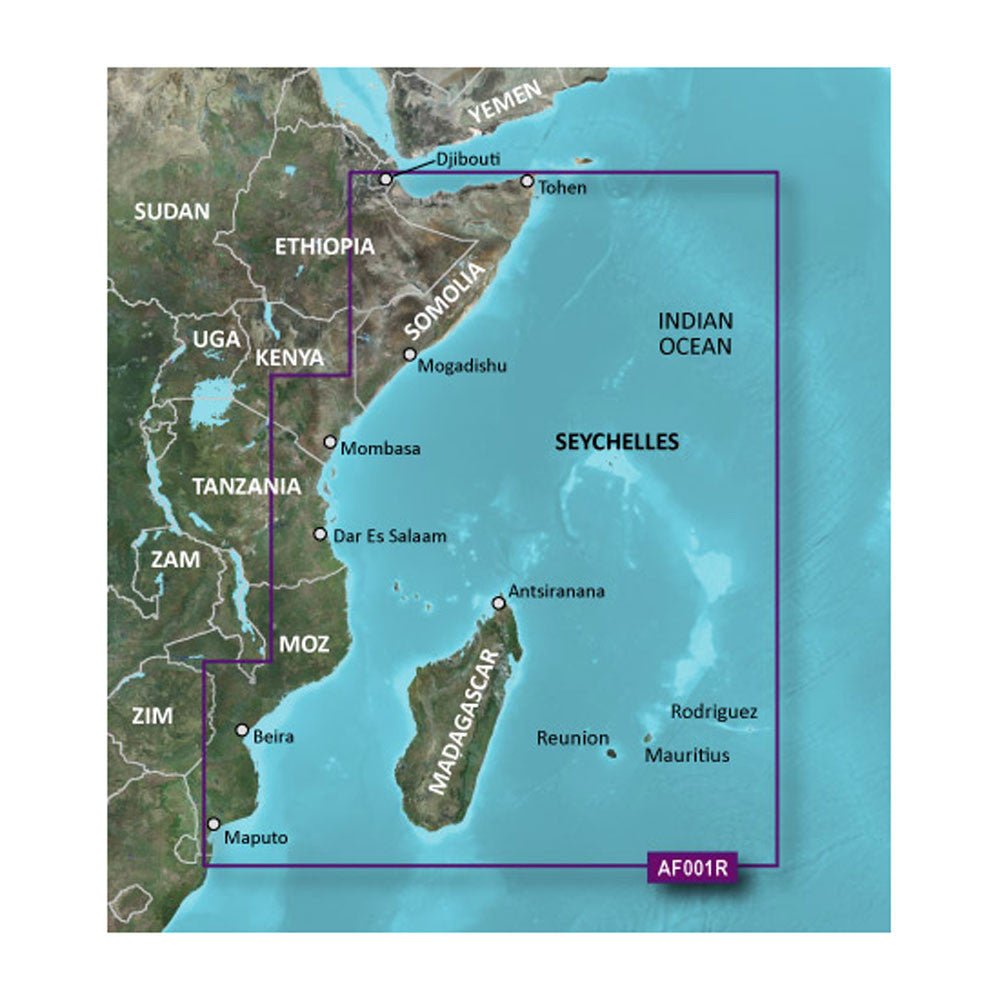 Garmin BlueChart g3 HD - HXAF001R - Eastern Africa | SendIt Sailing
