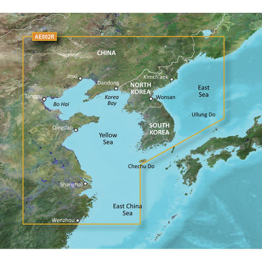 Garmin BlueChart g3 Vision HD - VAE002R - Yellow Sea | SendIt Sailing