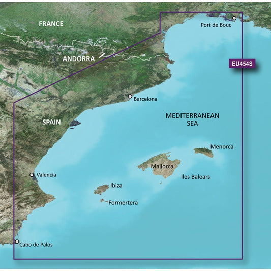 Garmin BlueChart g3 Vision HD - VEU454S - Barcelona & Valencia | SendIt Sailing