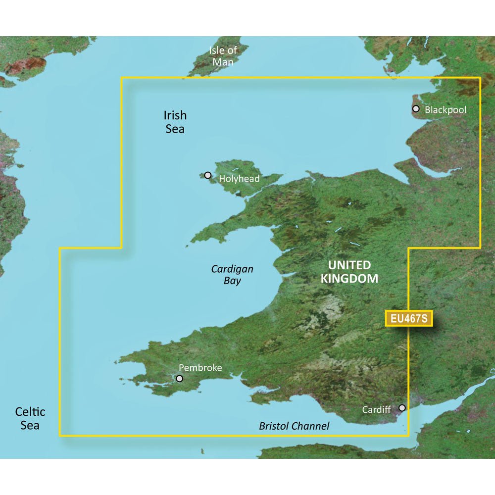 Garmin BlueChart g3 Vision HD - VEU467S - Blackpool to Cardiff | SendIt Sailing