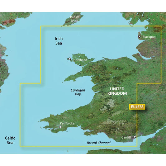 Garmin BlueChart g3 Vision HD - VEU467S - Blackpool to Cardiff | SendIt Sailing