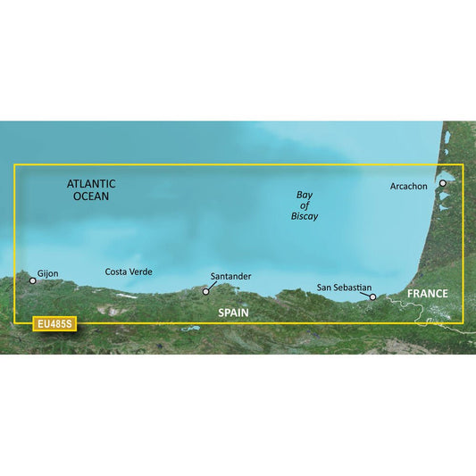 Garmin BlueChart g3 Vision HD - VEU485S - Fuenterrabia to Gijon | SendIt Sailing