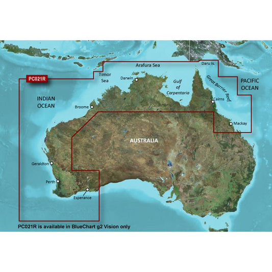 Garmin BlueChart g3 Vision HD - VPC021R - Mackay NW to Esperance | SendIt Sailing