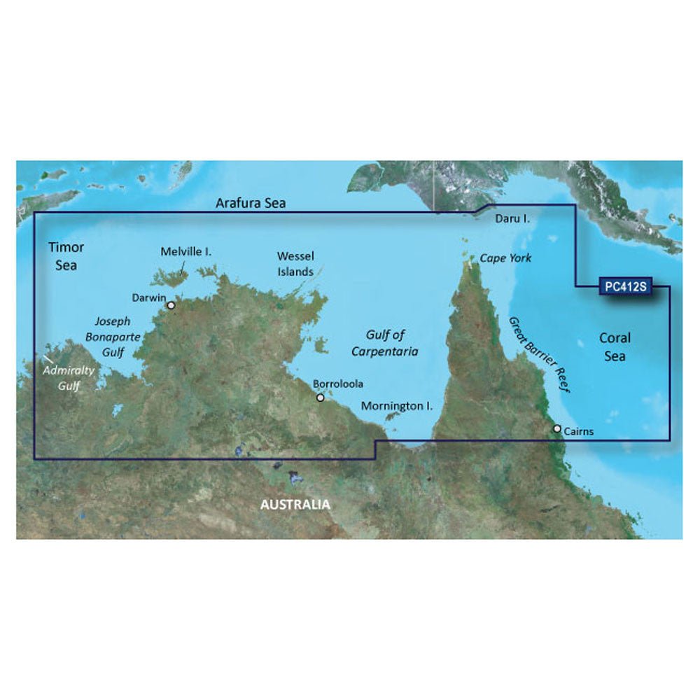 Garmin BlueChart g3 Vision HD - VPC412S - Admiralty G. WA - Cairns | SendIt Sailing