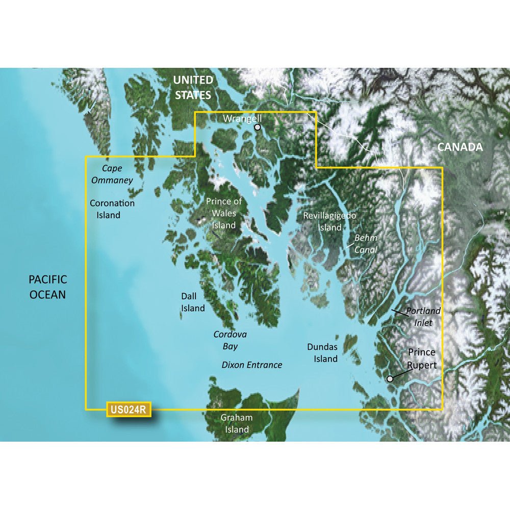 Garmin BlueChart g3 Vision HD - VUS024R - Wrangell - Dixon Entrance | SendIt Sailing
