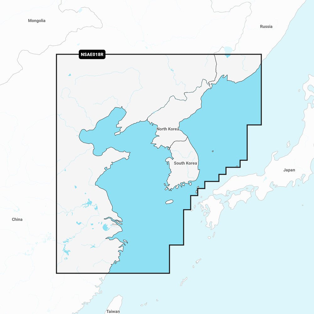Garmin Navionics+ NSAE018R - Yellow Sea - Marine Chart | SendIt Sailing
