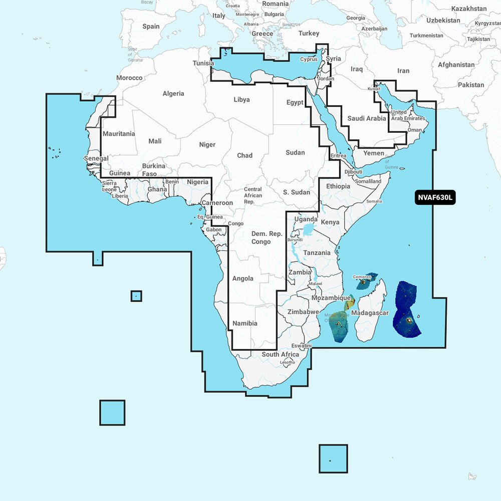 Garmin Navionics Vision+ NVAF630L - Africa & Middle East | SendIt Sailing