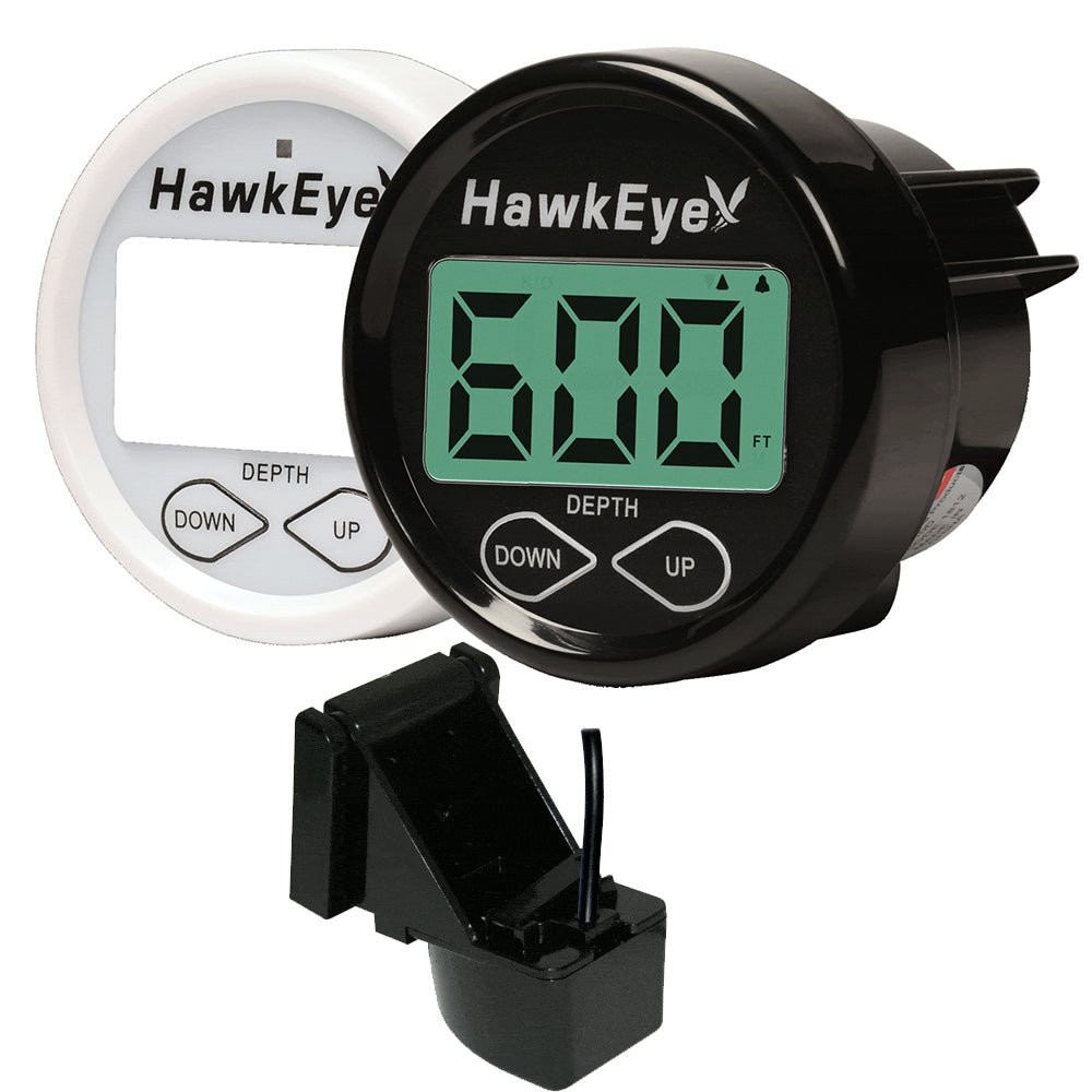 Hawkeye Depthtrax In-Dash Digital Depth & Temp Gauge - Transom Mount | SendIt Sailing