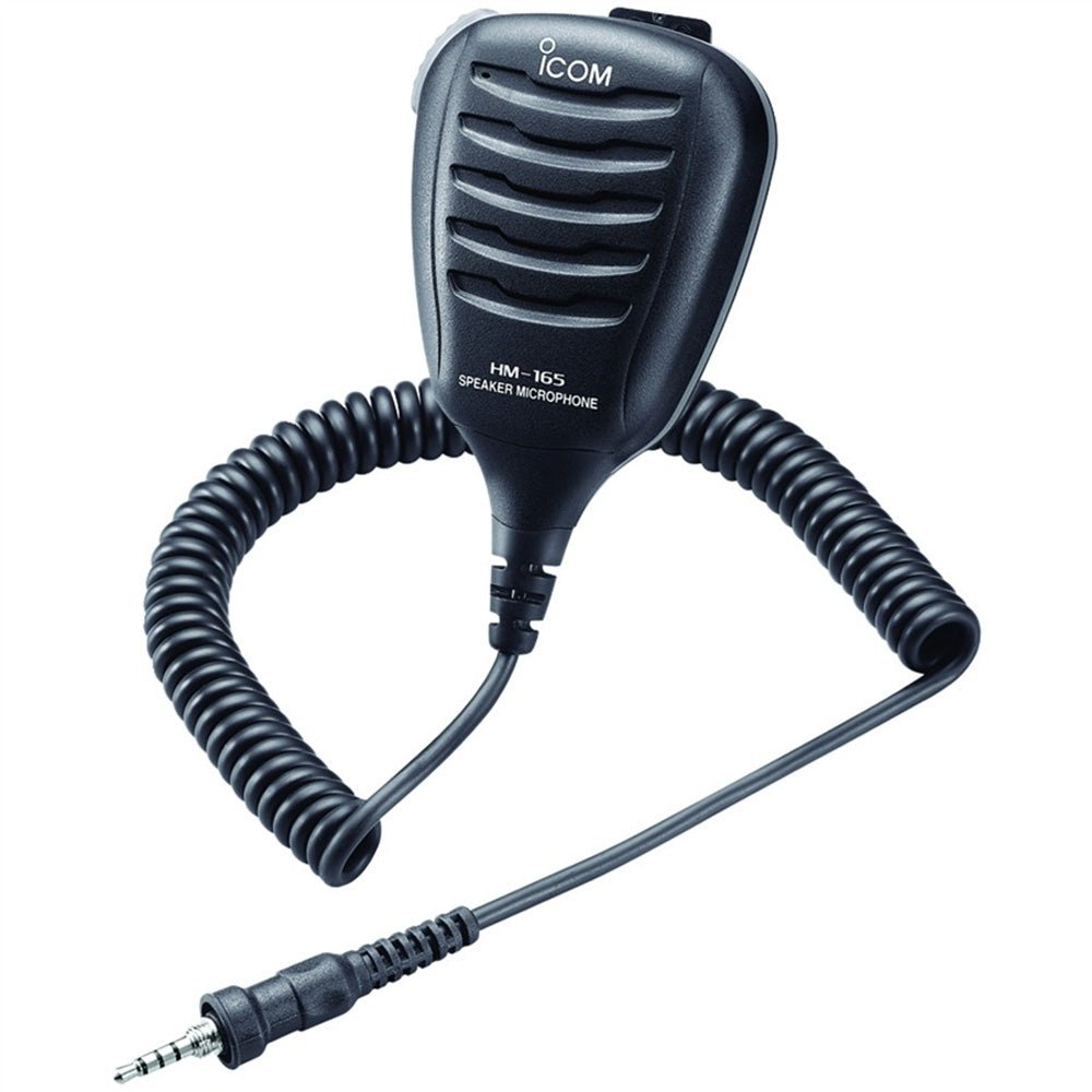 Icom HM-165 Speaker Mic with Alligator Clip - Waterproof | SendIt Sailing