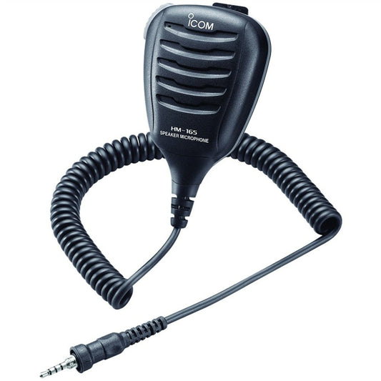 Icom HM-165 Speaker Mic with Alligator Clip - Waterproof | SendIt Sailing