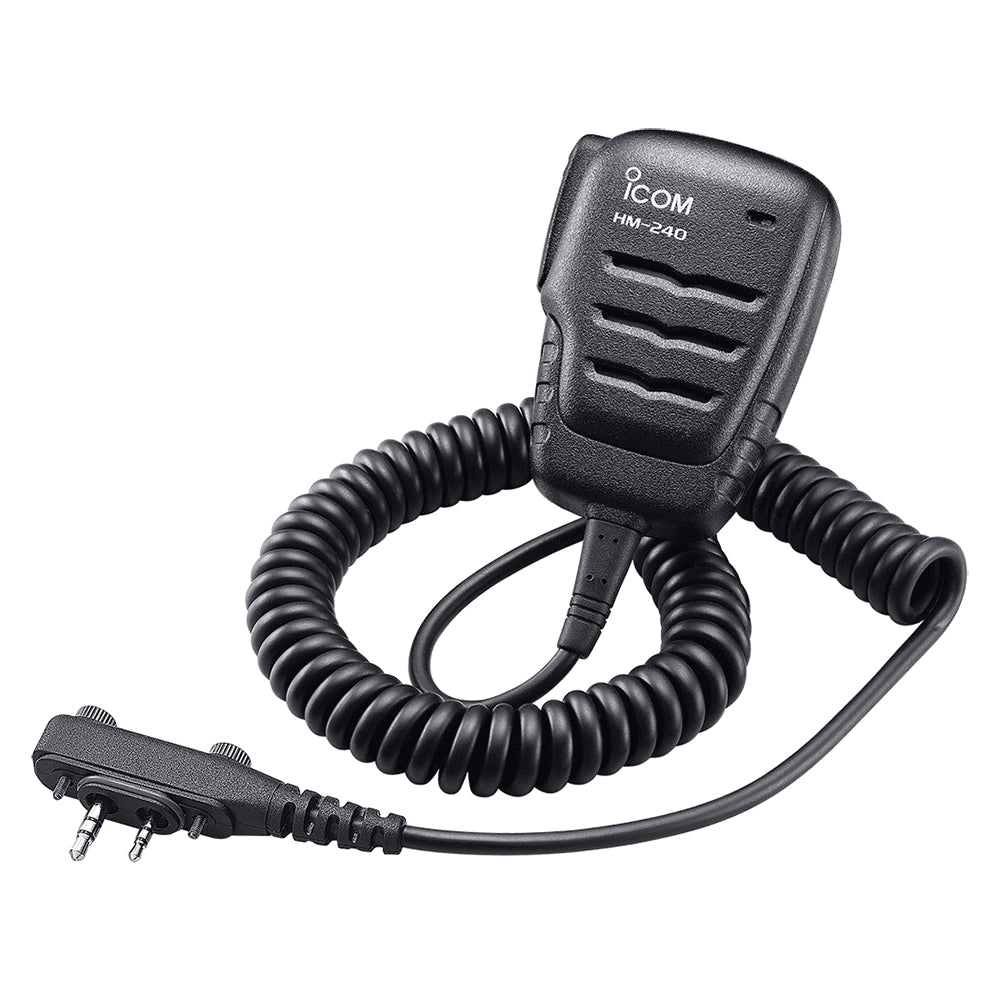Icom HM-240 Waterproof Aviation Speaker Mic 2-Pin | SendIt Sailing