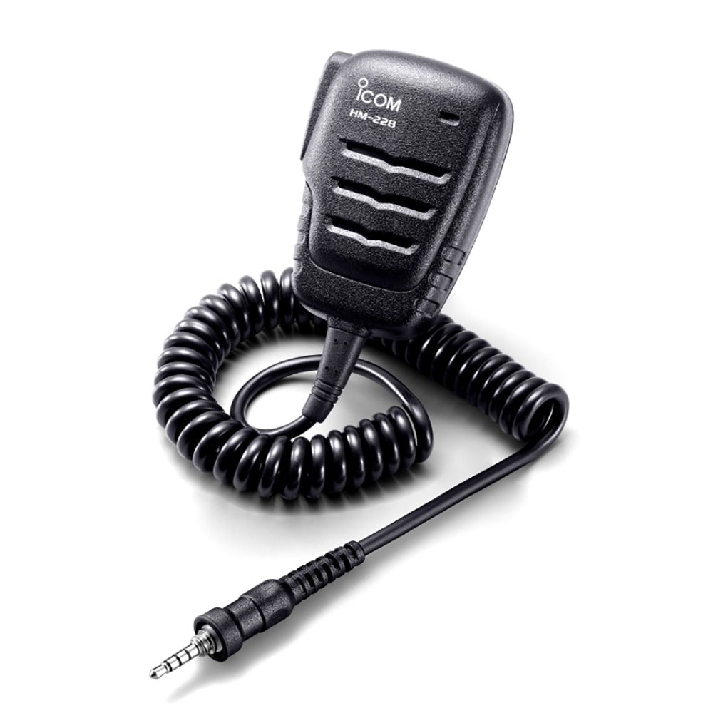 Icom HM228 Compact IPX7 Waterproof Speaker Microphone f/M93D | SendIt Sailing