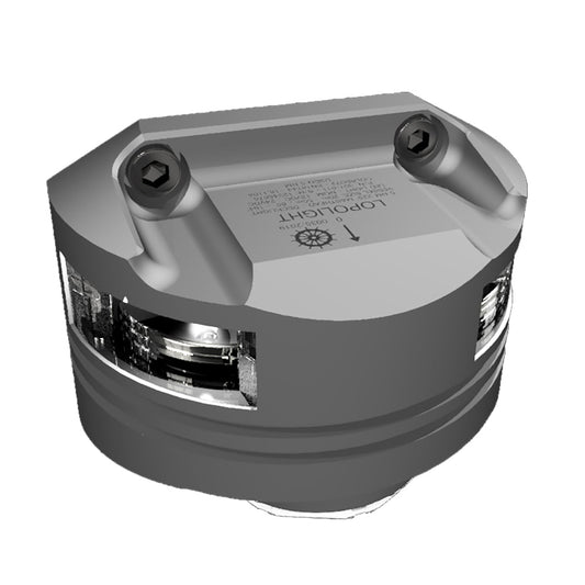 Lopolight 5nm Masthead Light with Deck Light Vertical Mount White Silver | SendIt Sailing