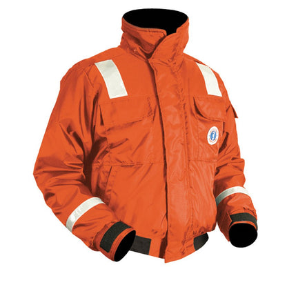 Mustang Classic Flotation Bomber Jacket with Reflective Tape | SendIt Sailing