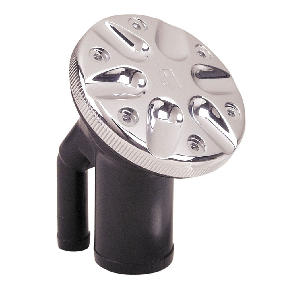 Perko 0590 Vented Fill f/1-1/2in Hose - Angled Neck - Chrome | SendIt Sailing
