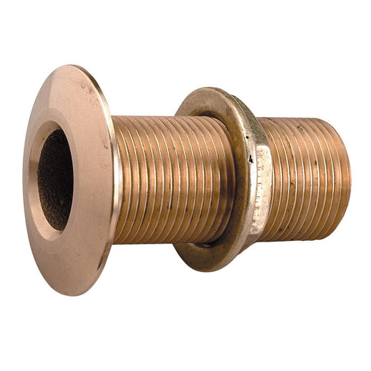 Perko 1-1/4in Thru-Hull Fitting with Pipe Thread Bronze MADE IN THE USA | SendIt Sailing
