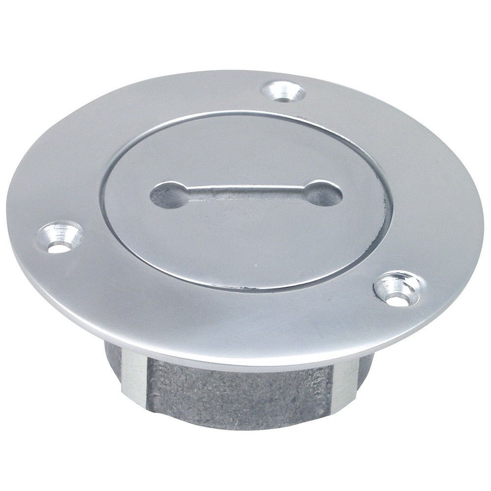 Perko 1in Chrome Unmarked Pipe Deck Plate | SendIt Sailing