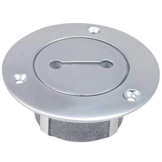 Perko 1in Chrome Unmarked Pipe Deck Plate | SendIt Sailing