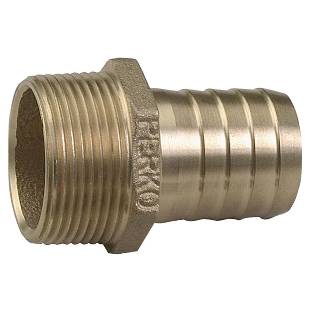 Perko 2in Pipe To Hose Adapter Straight Bronze MADE IN THE USA | SendIt Sailing