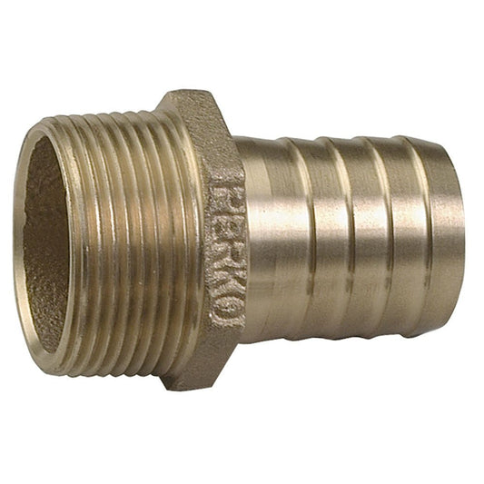 Perko 2in Pipe To Hose Adapter Straight Bronze MADE IN THE USA | SendIt Sailing