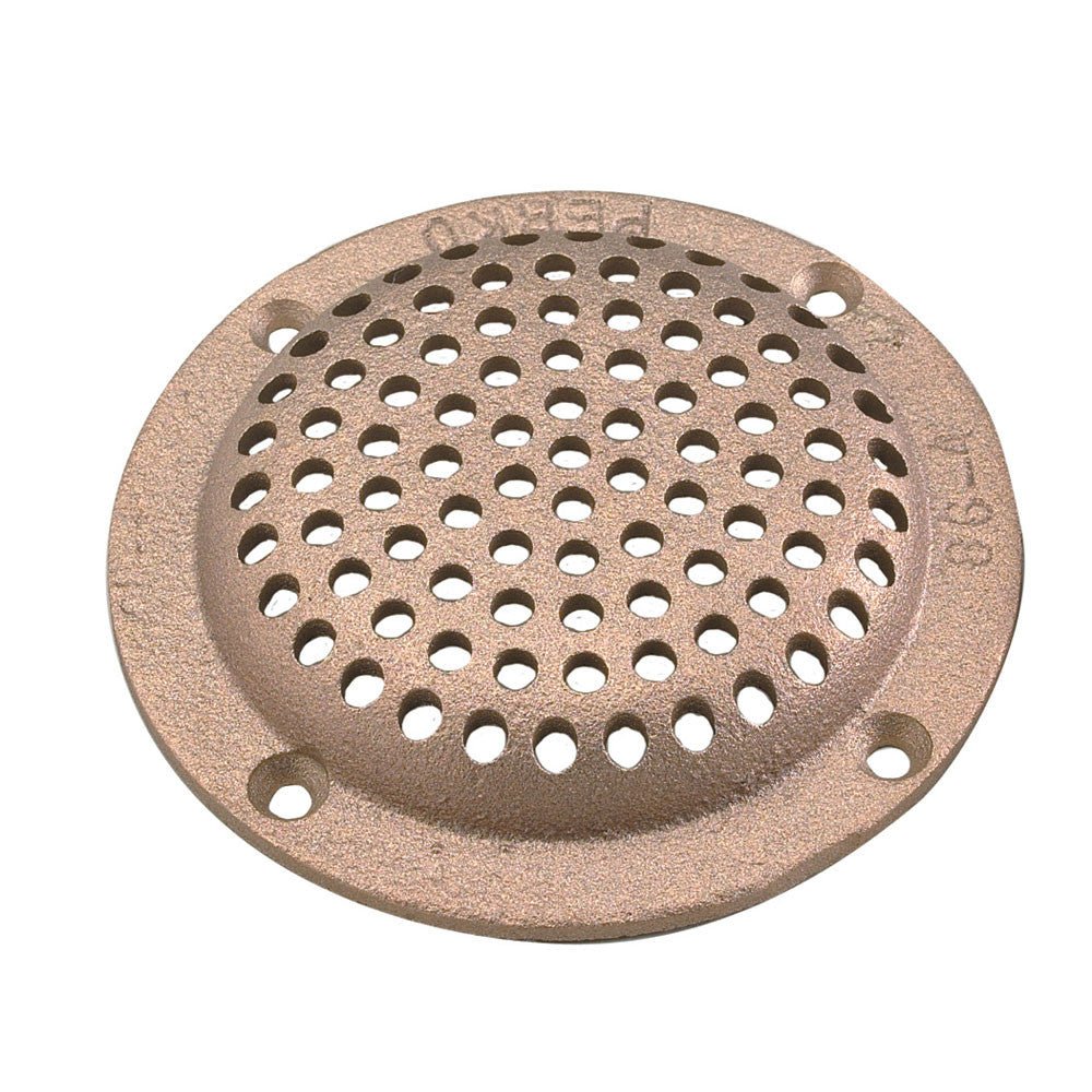 Perko 3-1/2in Round Bronze Strainer MADE IN THE USA | SendIt Sailing