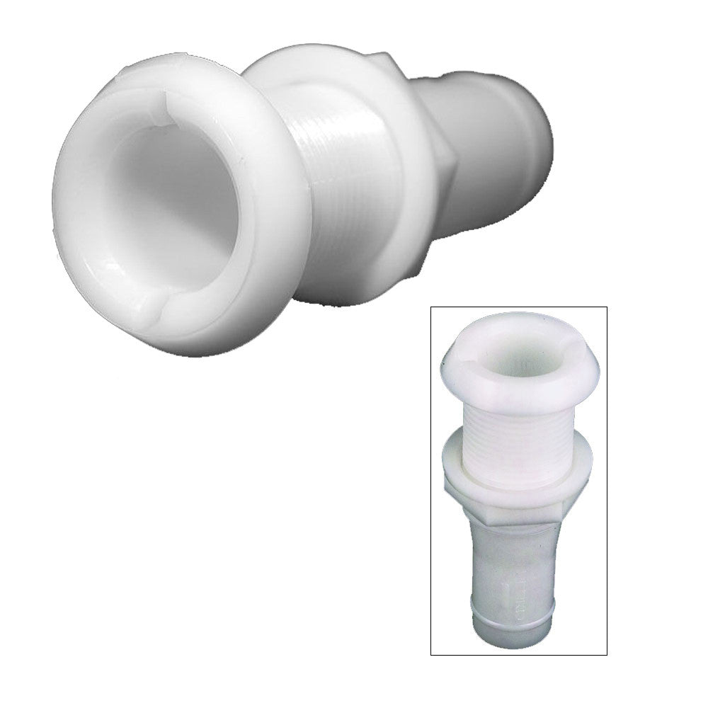 Perko 3/4in Thru-Hull Fitting for Hose - Plastic Narrow Flange | SendIt Sailing