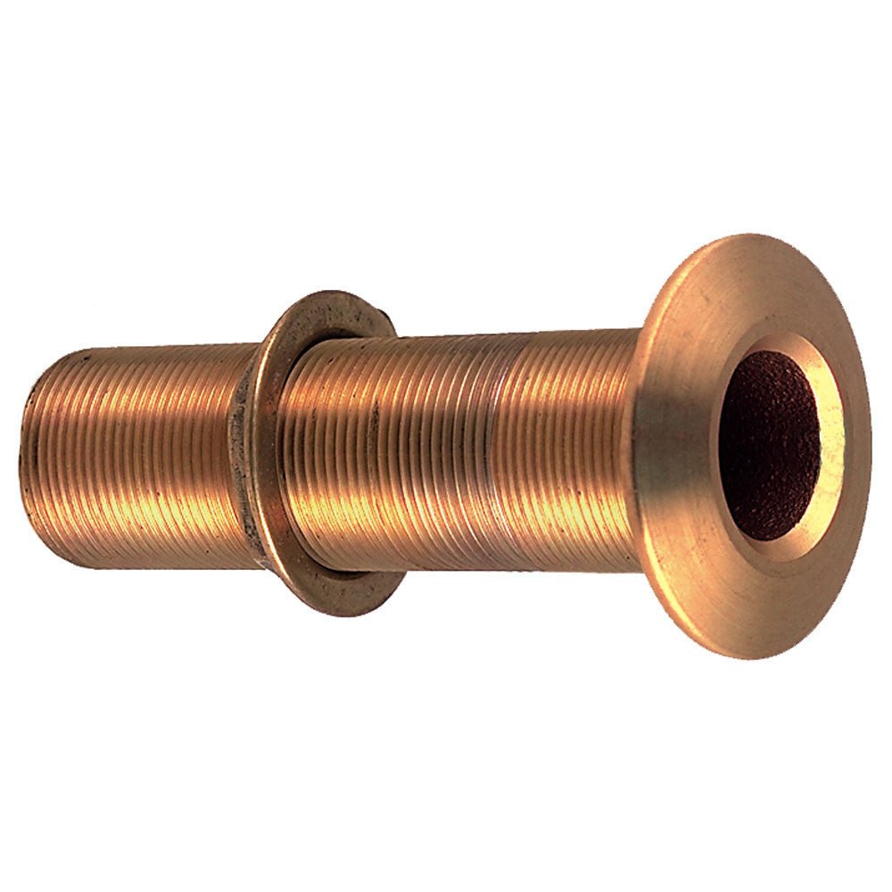 Perko 3/4in Thru-Hull Fitting with Pipe Thread Bronze EL - Max Hull 5in Thick | SendIt Sailing