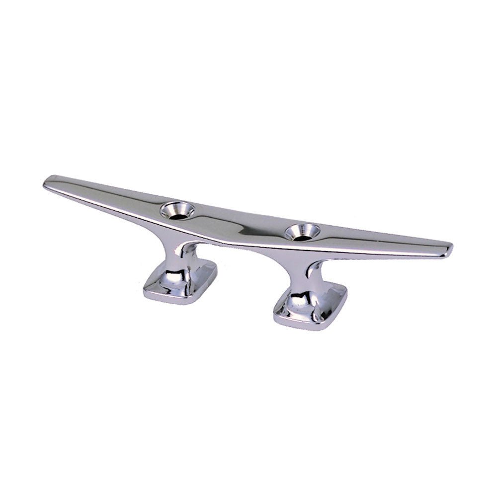 Perko 6.5in Open Base Cleat - Chrome Plated Zinc | SendIt Sailing