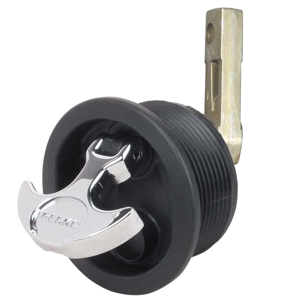 Perko Flush Mount Latch - Straight Cam Bar - 2.5in Hole - Black | SendIt Sailing