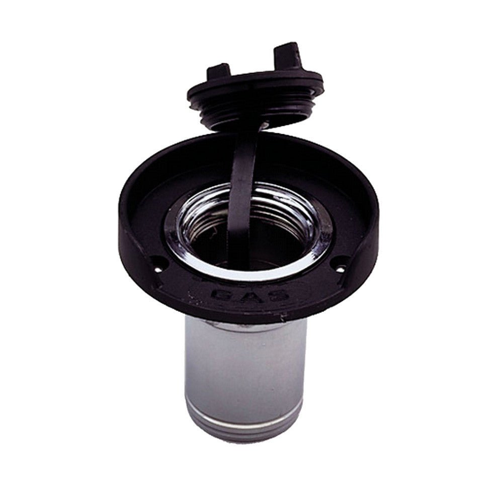 Perko Gas Fill f/1-1/2in Hose - Chrome Plated Zinc, Black Flange | SendIt Sailing