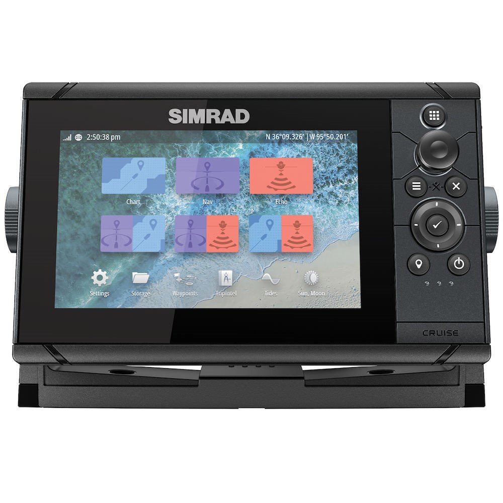 Simrad Cruise 7 US Coastal with 83/200 Transom Mount Transducer | SendIt Sailing