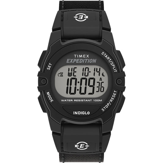 Timex Expedition CAT Midsize Black Resin Case - Black Fabric Strap | SendIt Sailing