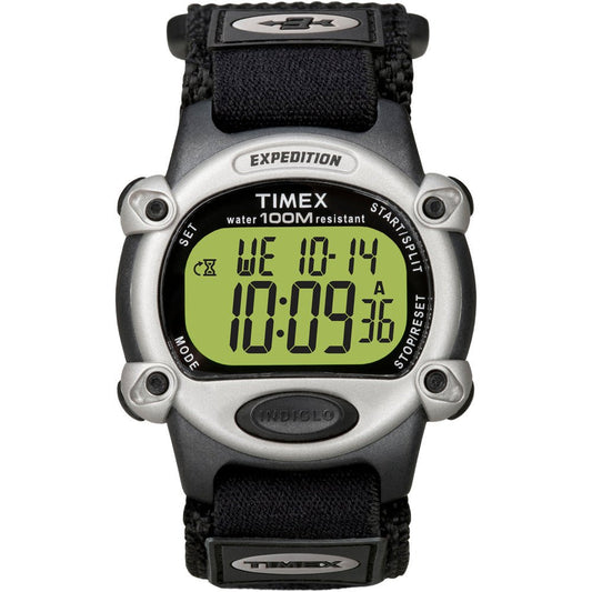 Timex Expedition Mens Chrono Alarm Timer Silver/Black | SendIt Sailing