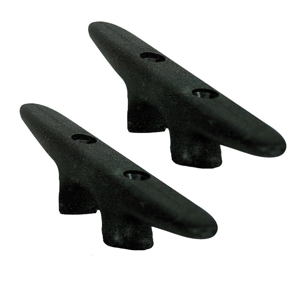 Whitecap Black Nylon Cleat 6in Pair | SendIt Sailing