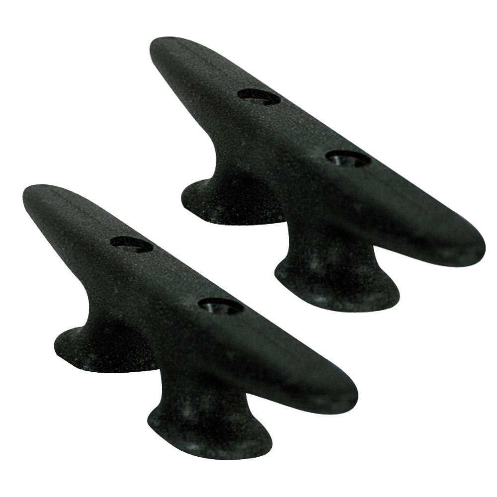 Whitecap Black Nylon Cleat 8in Pair | SendIt Sailing